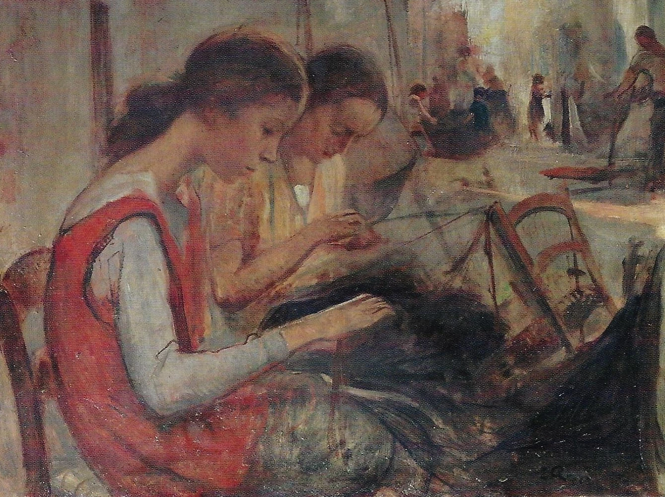 Le rammendatrici di reti, 1927 - Amministrazione Provinciale, Cremona